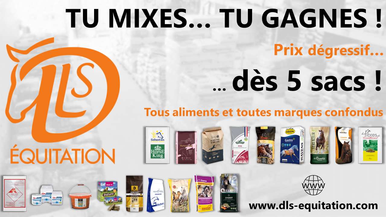 Chez DLS Equitation, TU MIXES... TU GAGNES !